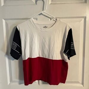 Hollister Red, White, and Black Kids T-Shirt